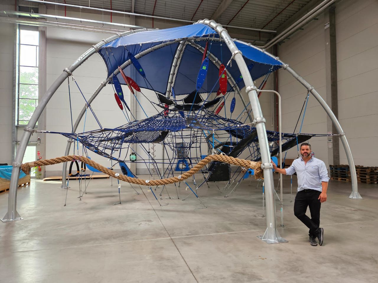 Kompan factory in the Czech Republic, Productos Jumbo, inclusive playground equipment