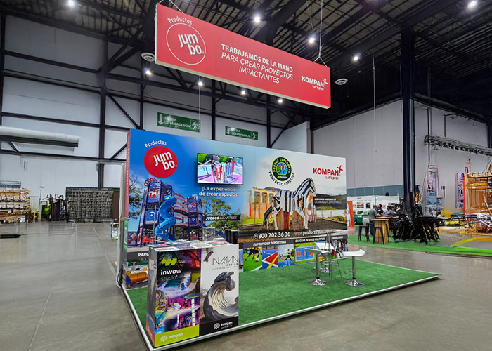 Stand de Productos Jumbo durante Congreso Parques 2026 en Tijuana